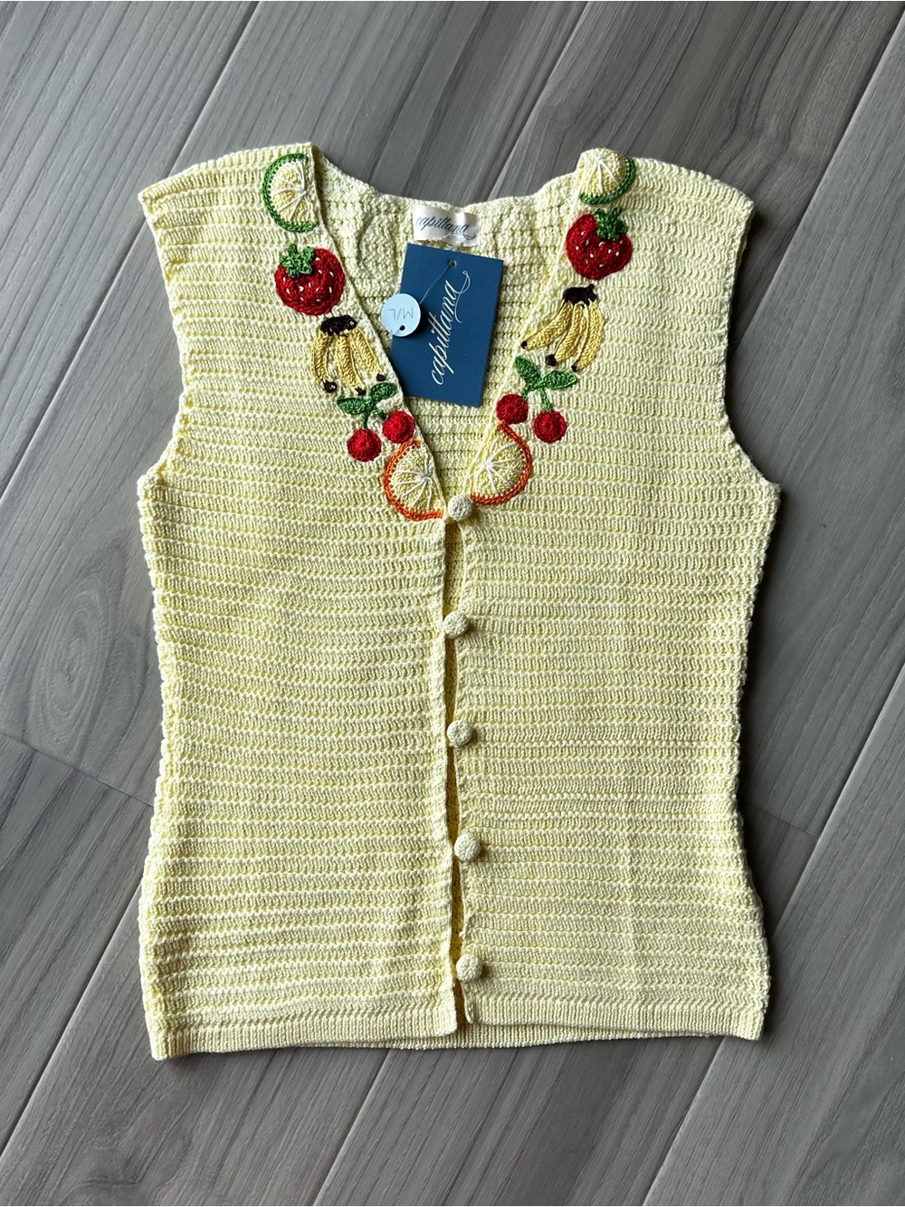 Capitanna Crochet Fruit Top